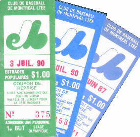 Expos tickets in happier times