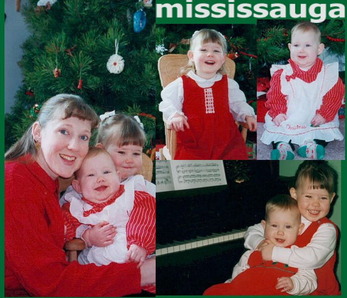 Greg, Elizabeth, Lilly and Grace celebrate Christmas in Mississauga, a first for Grace!  See if you can spot Greg!
